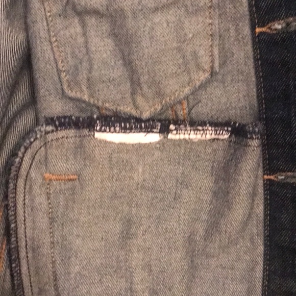 💙 Levi’s Premium Original Trucker Denim Jacket in Dark Wash (Blue) - XS - Picture 6 of 8